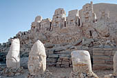 Nemrut Dagi Milli Parki, the tomb of King  Antiochos I, east terrace 